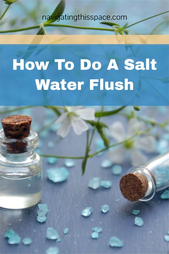 how to do a salt water flush