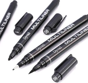 Dyvicl Black Micro-Pen Fineliner Ink Pens