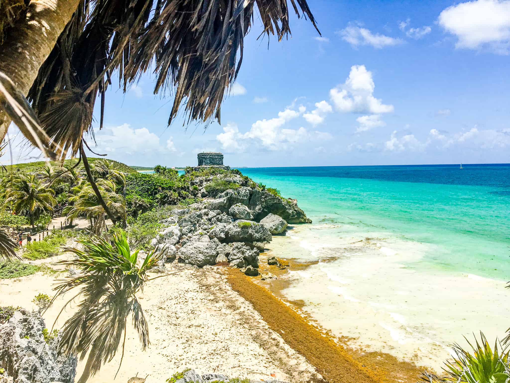 Mayan Ruins temple in Tulum, Mexico