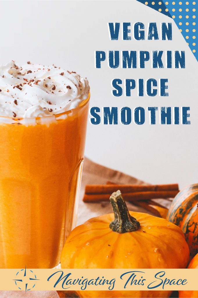 Vegan pumpkin spice smoothie