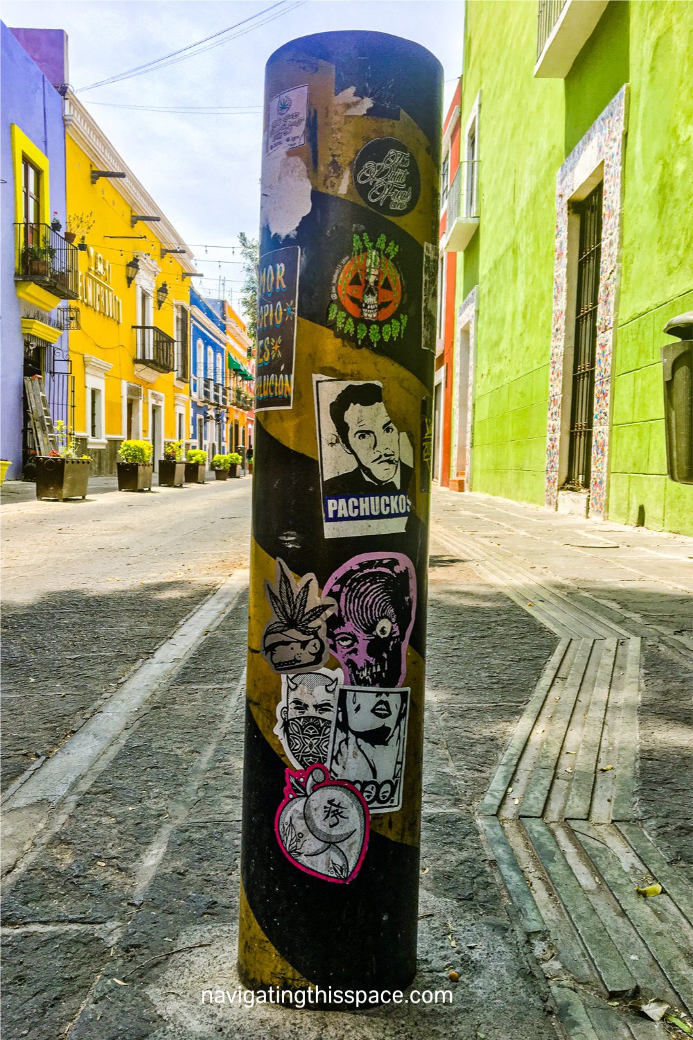 Famous street in Puebla Mexico showing photography is one of the best hobbies for introverts