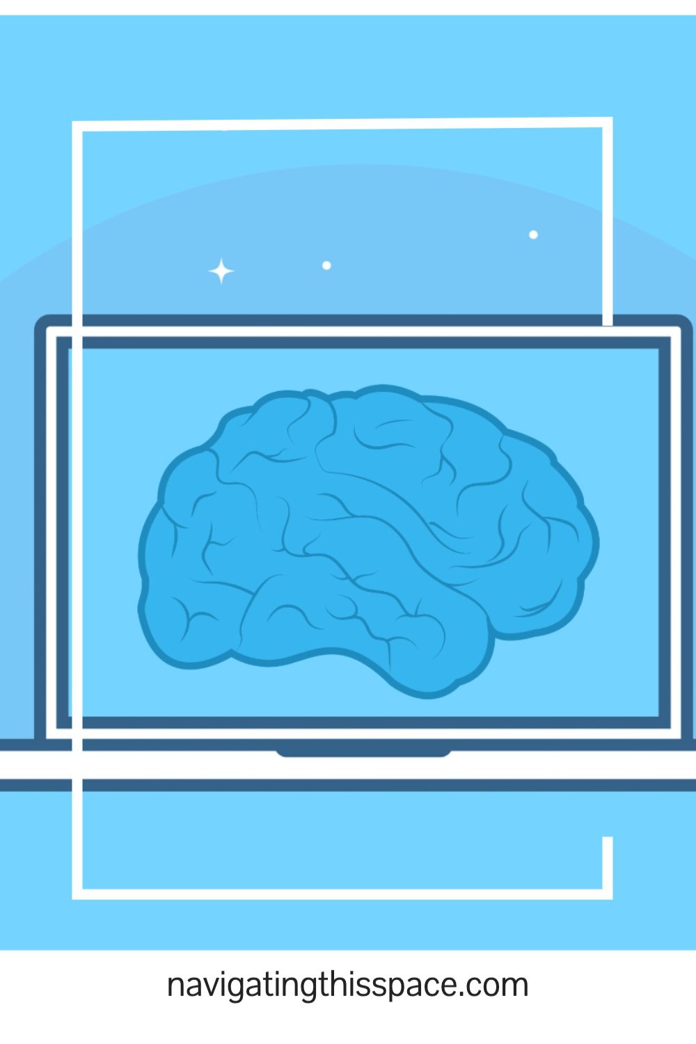 an illustration of the human brain on a computer screen