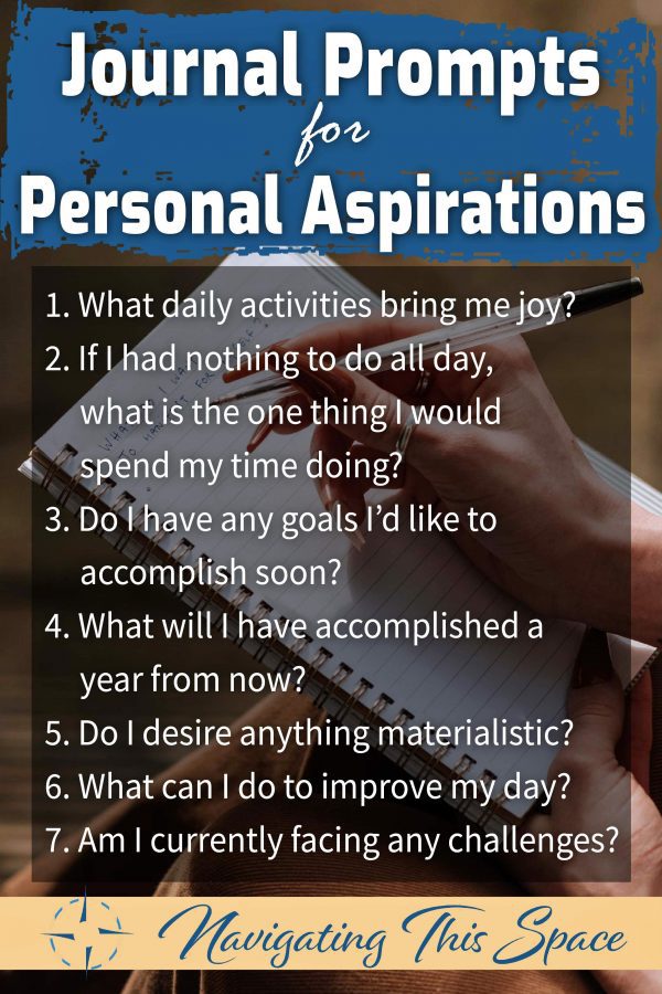 Journal Prompts For Personal and Career Aspirations - Navigating This Space