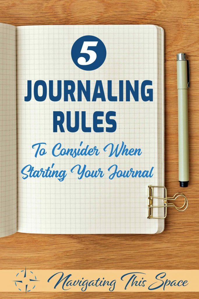 5 Journaling rules to consider when starting your journal
