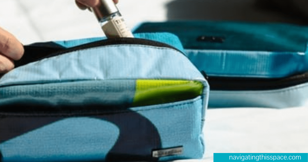 Travel belongings properly packed with packing cubes