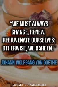 We must always change, renew, rejuvenate ourselves; otherwise, we harden - Johann Wolfgang von Goethe