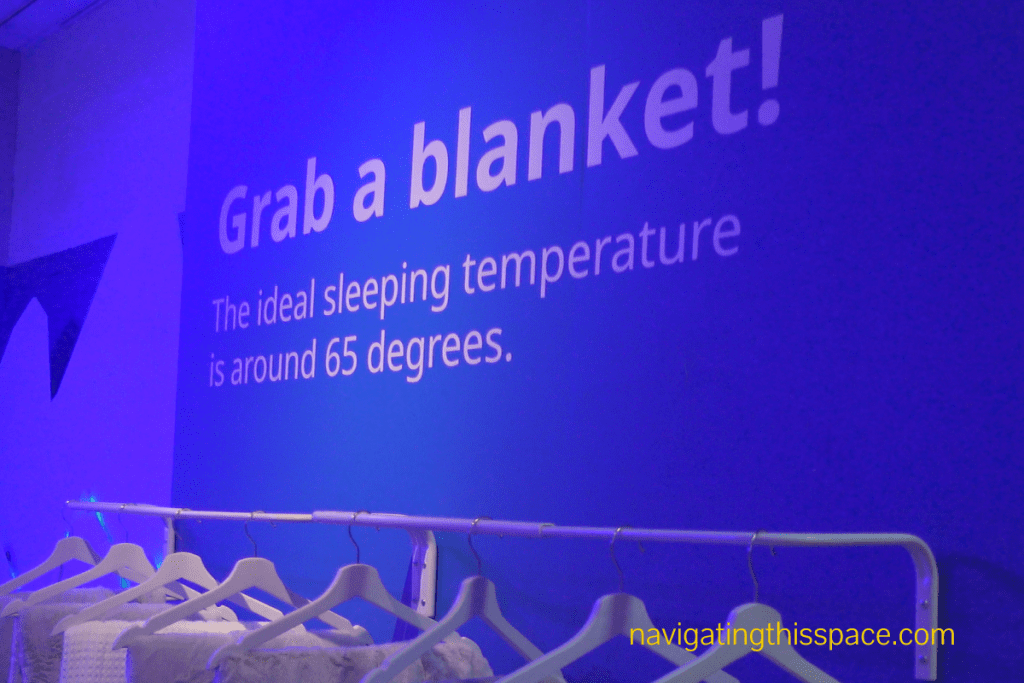 a wall display at an ikea sleep easy event